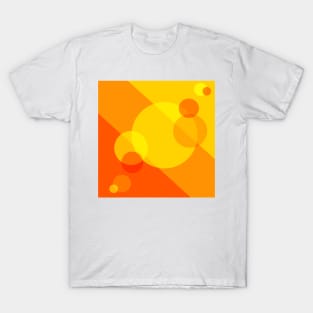 Orange Spheres Abstract T-Shirt